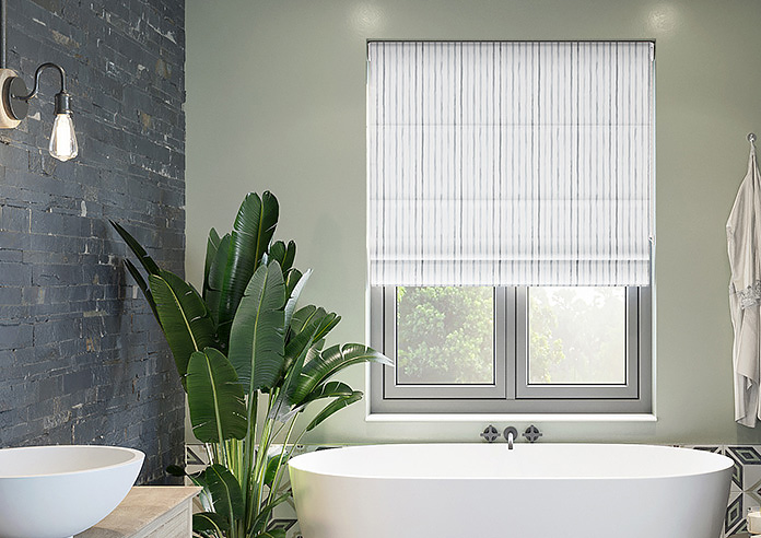 Vintage Stripe, Mixed Grey - Twist&Fit Roman Blind - Image 3